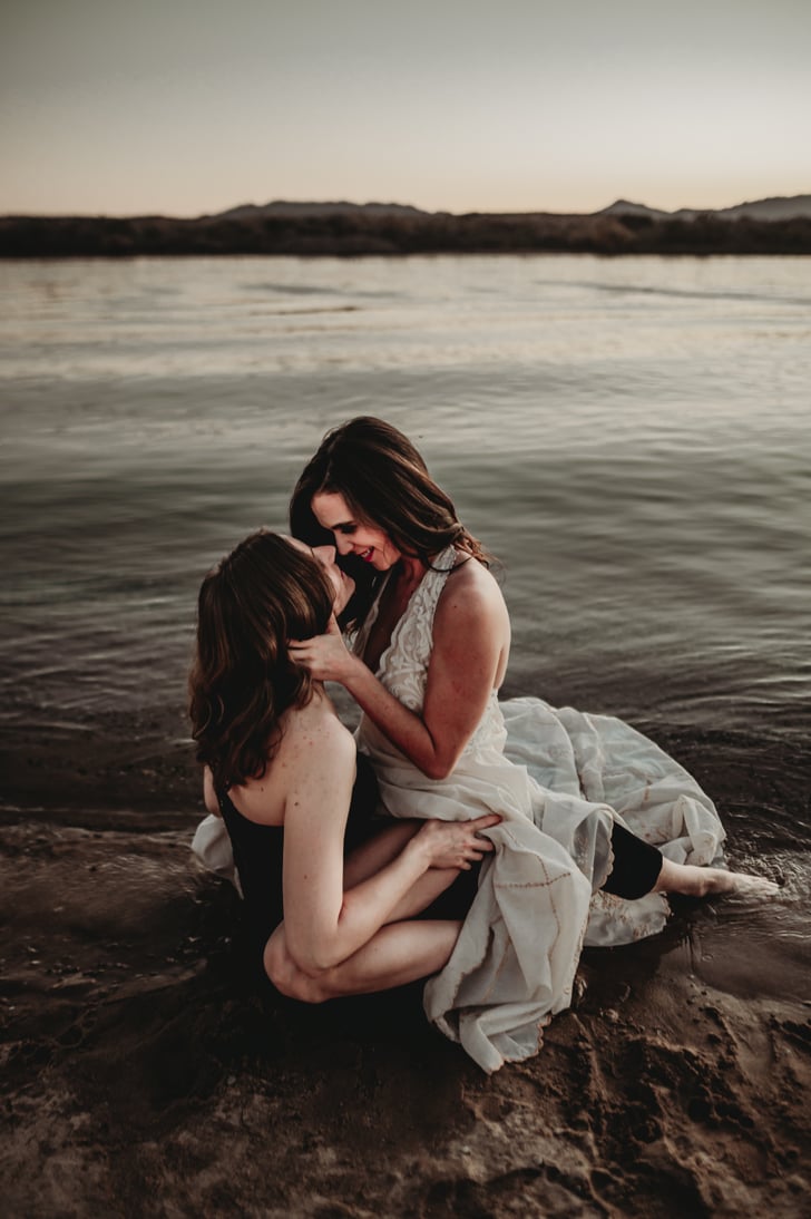 Sexy River Beach Engagement Photo Shoot Popsugar Love Uk Photo 43