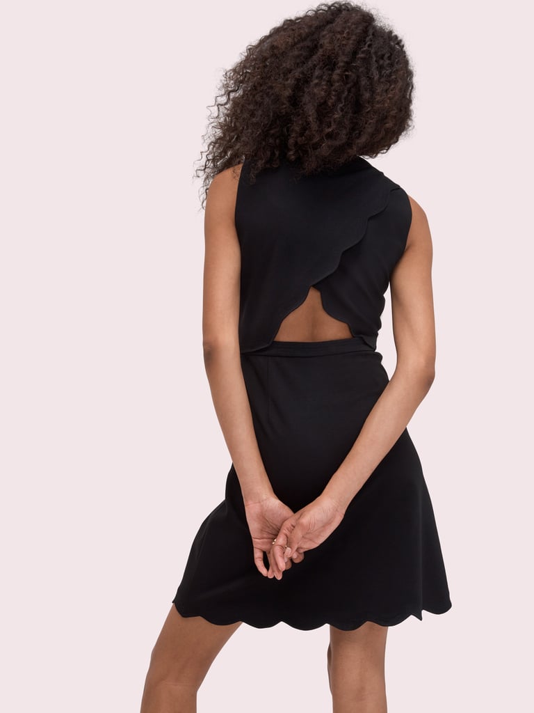 Scallop Back Ponte Dress