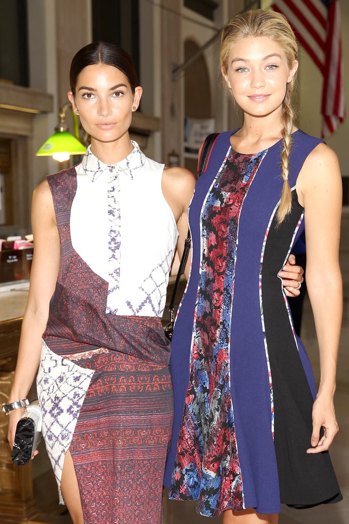 Lily Aldridge and Gigi Hadid were a picture-perfect duo at the Prabal Gurung show on Saturday.