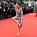 Kristen Stewart Takes Off Her Heels at Cannes Film Festival