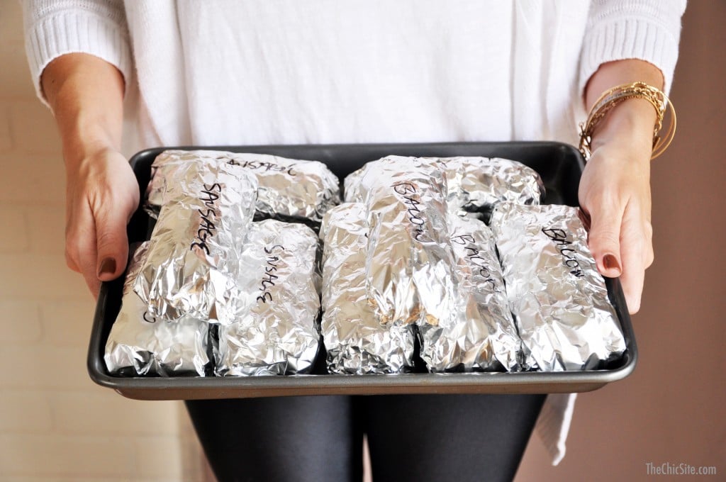 Freezable Breakfast Burritos