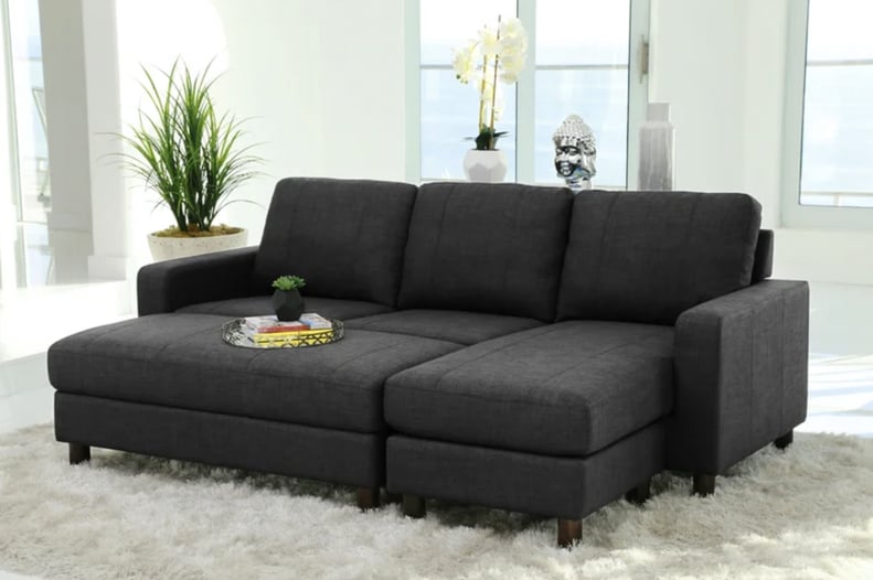 A Sofa That Does It All: Askerby Reversible Sleeper Sofa & Chaise with Ottoman