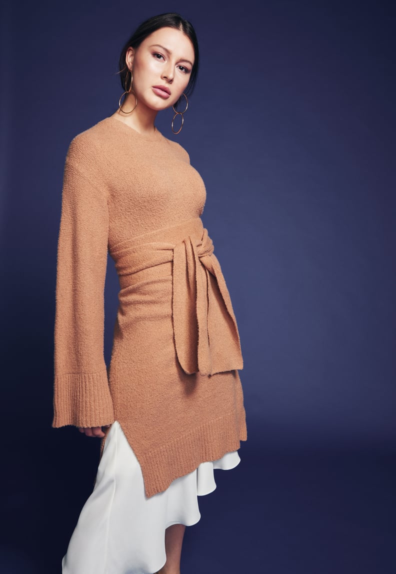 A camel sweater — with a twist