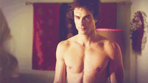 When Damon effectively seduces us with his sexy smolder