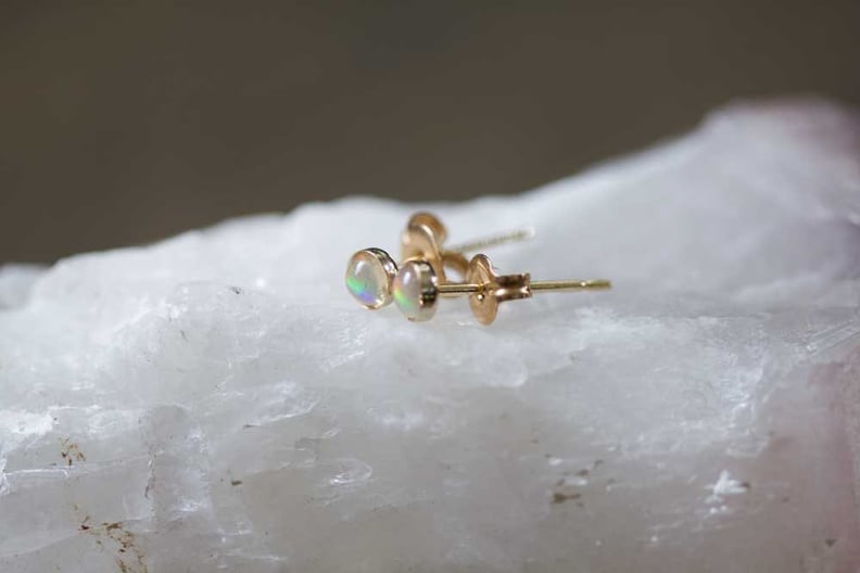 Moon Lab Jewelry Tiny Welo Opal Stud Earrings