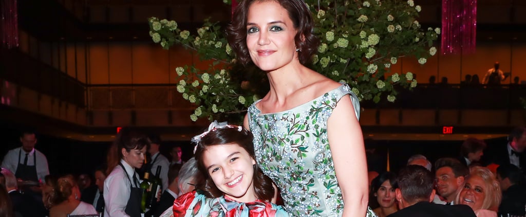 Katie Holmes and Suri Cruise Wearing Floral Dresses