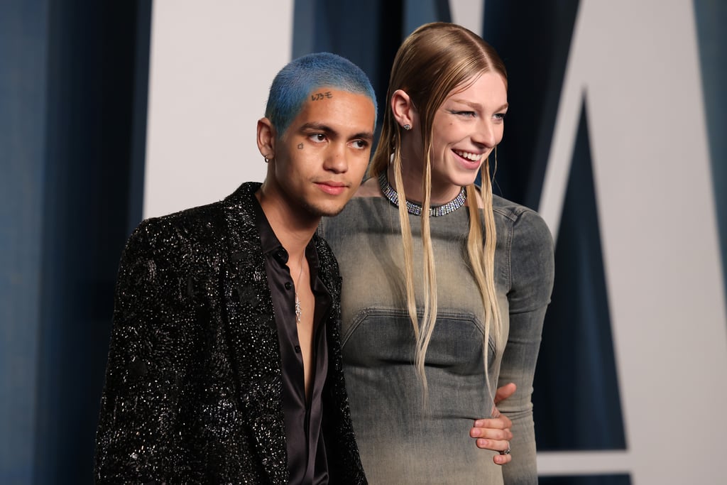 Dominic Fike and Hunter Schafer at the Vanity Fair Oscars Party