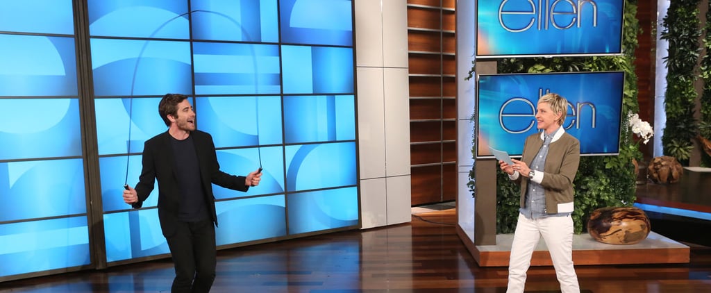 Jake Gyllenhaal Jumps Rope on Ellen April 2015