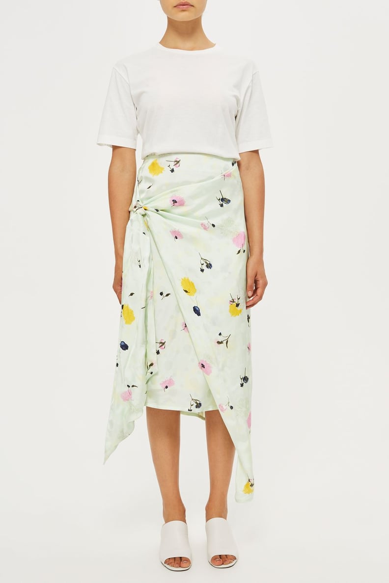 Topshop Boutique Marble Bloom Skirt