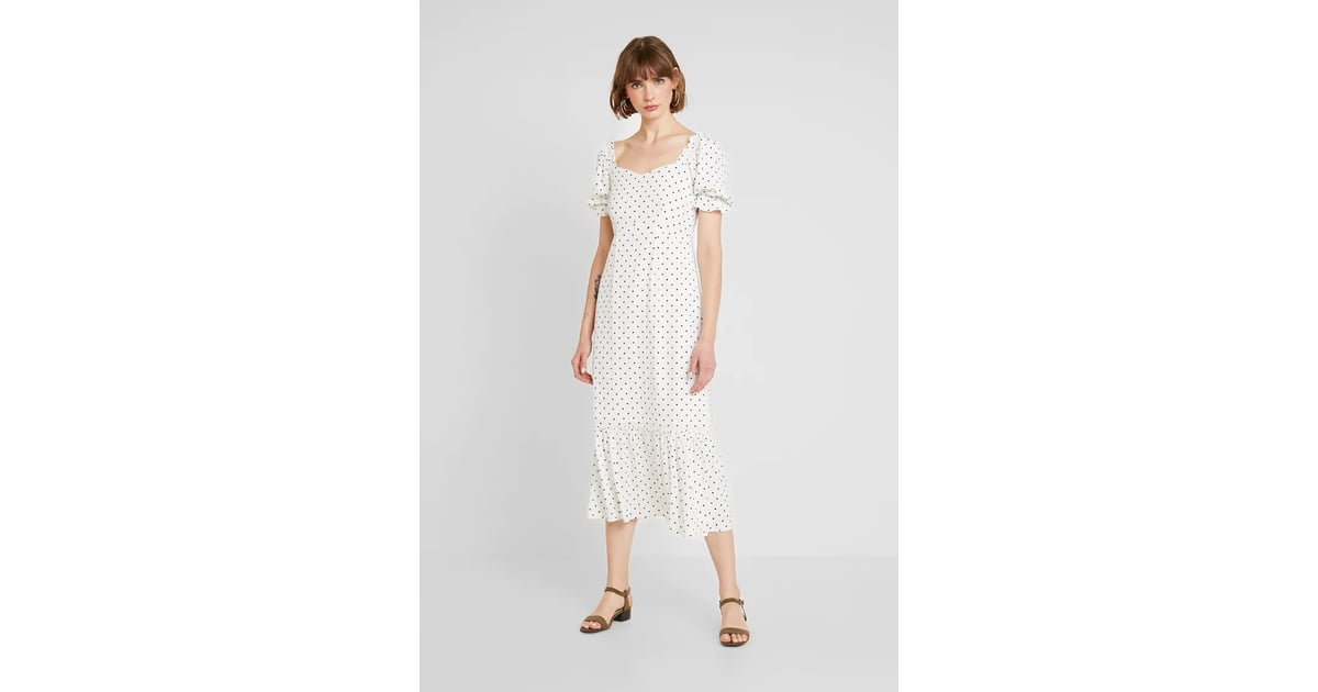 Warehouse White Polka Dot Dress Hotsell 