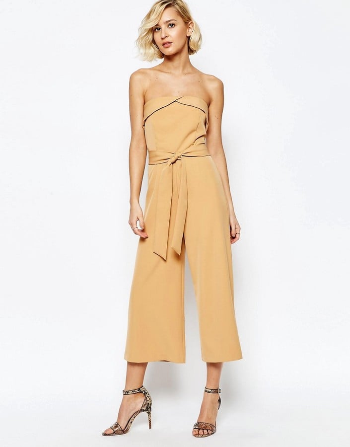 Lavish Alice Bandeau Tie Waist Culotte Jumpsuit ($94)