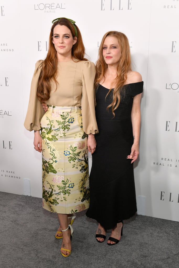 Lisa Marie Presley and Her Daughters on the Red Carpet