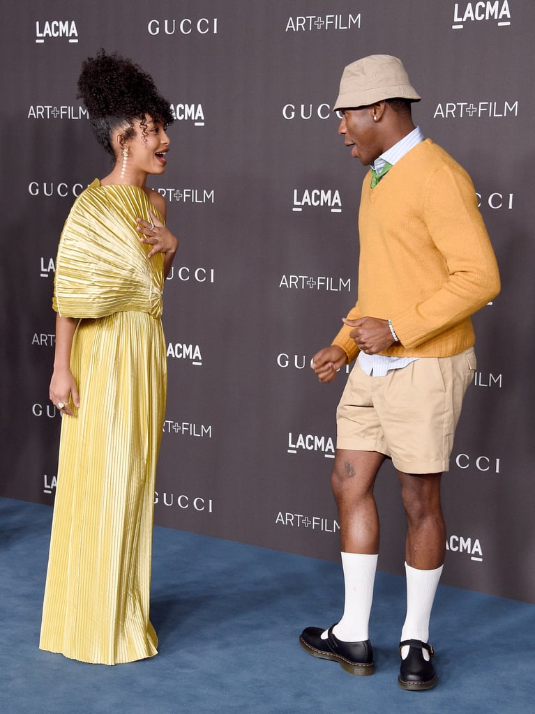 Yara Shahidi Wears Golden Gucci Gown to LACMA Art+Film Gala