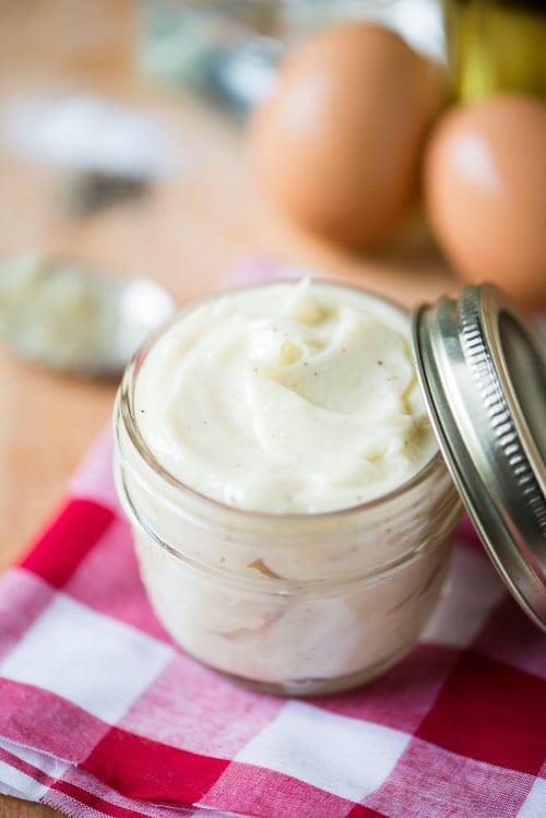 Make your own mayonnaise.