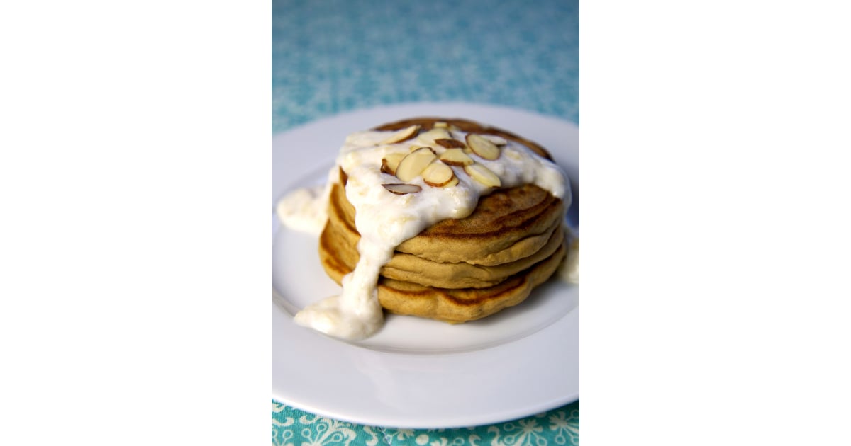 Almond Protein Pancakes HighProtein Vegetarian Recipes POPSUGAR