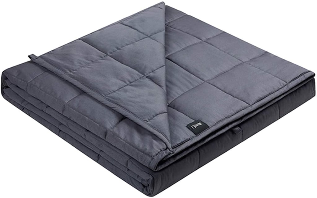 A Weighted Blanket: ZonLi 100% Cotton Adults Weighted Blanket 20 lbs