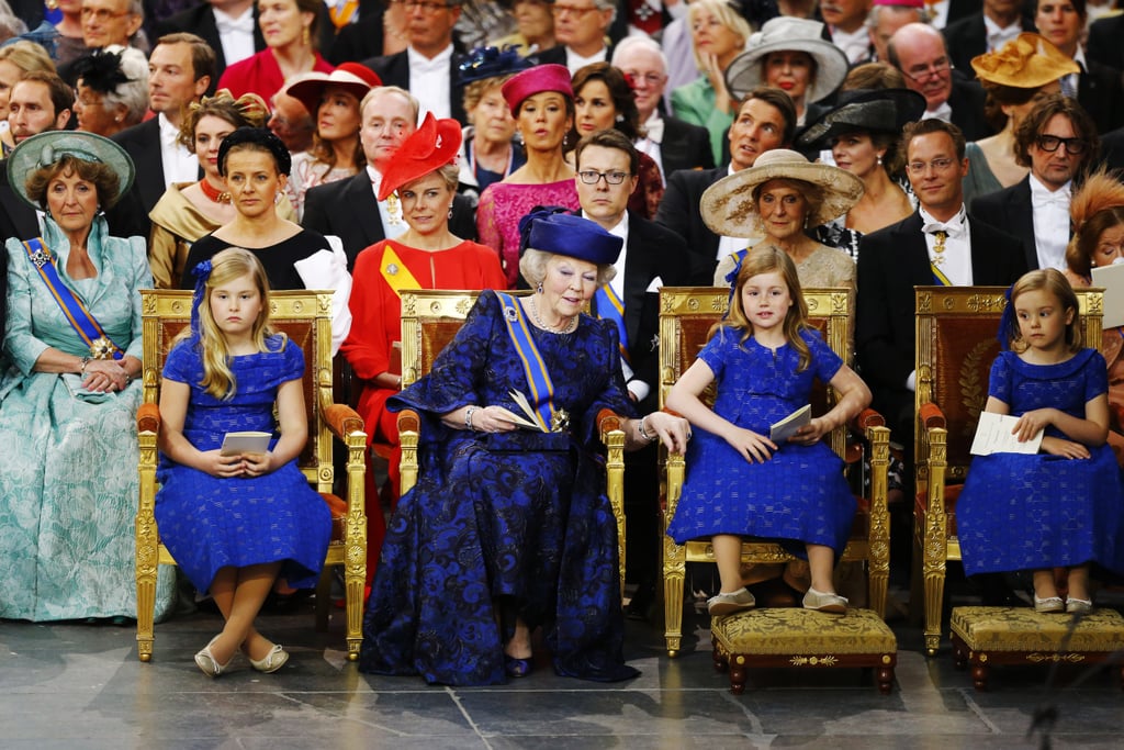 Princess Beatrix sat with her granddaughters Catharina-Amalia, Alexia, and Ariane.
Princess Beatrix sat with her granddaughters Catharina-Amalia, Alexia, and Ariane.