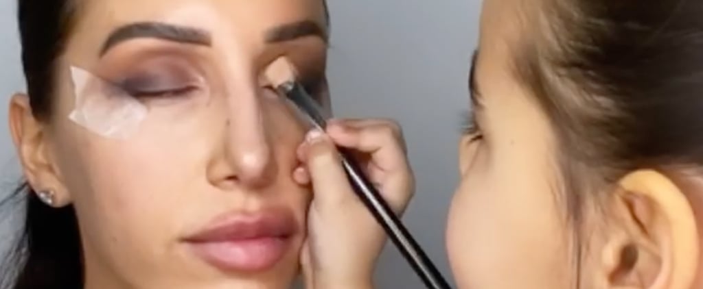 Little Girl Does Mom's Makeup in TikTok Video