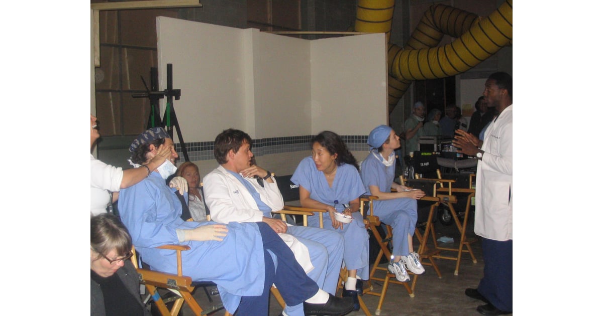 Patrick Dempsey, T.R. Knight, Sandra Oh, Ellen Pompeo, and ...