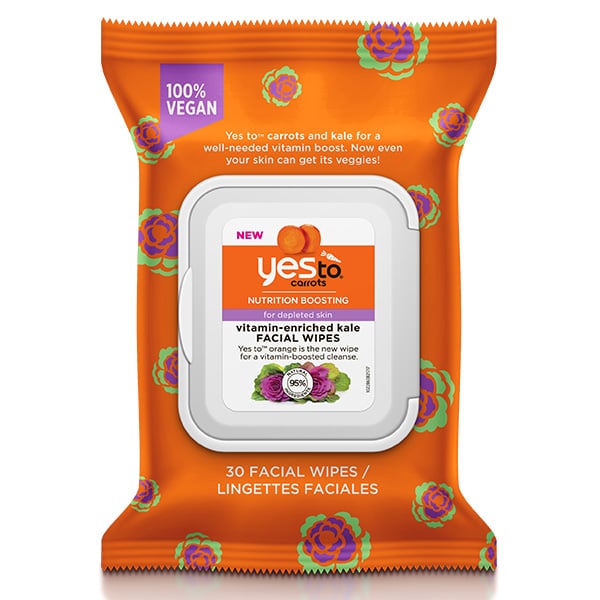 Yes To Carrots Vitamin-Enriched Kale Facial Wipes