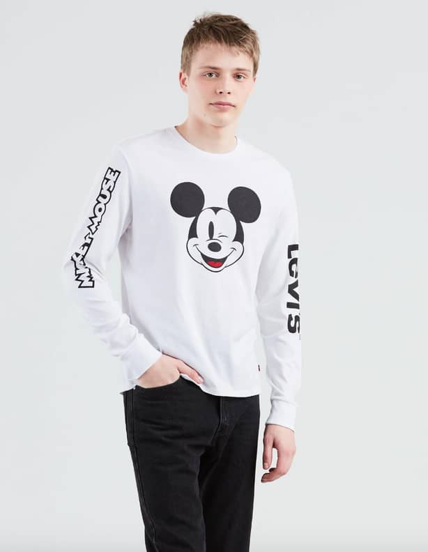 Mickey mouse sales levi's t shirt