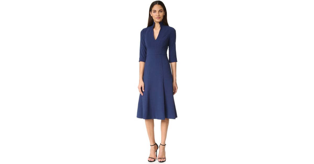 Black Halo Kensington Solid Dress on
