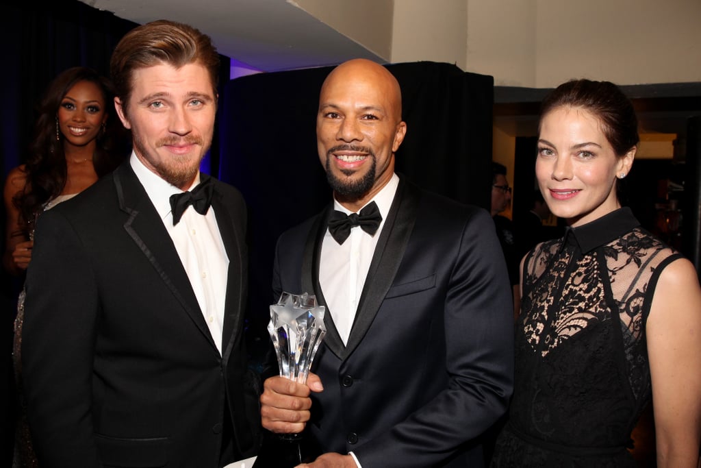 Garrett Hedlund and Michelle Monaghan congratulated Common on his win.