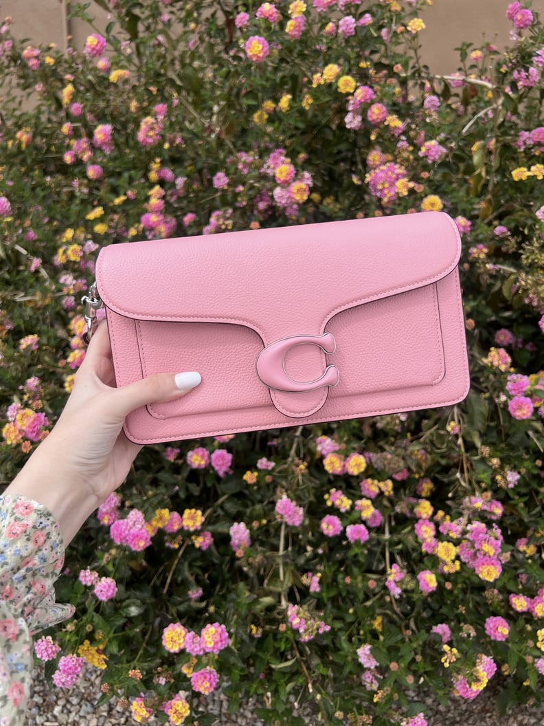 Coach Leather Wristlet Dusty Pink