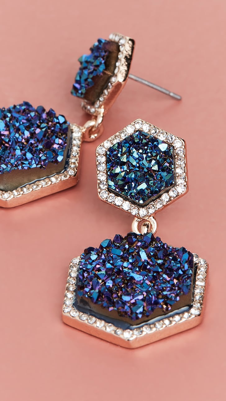 BaubleBar Ashaya Druzy Drop Earrings Jewelry Gifts Under 100