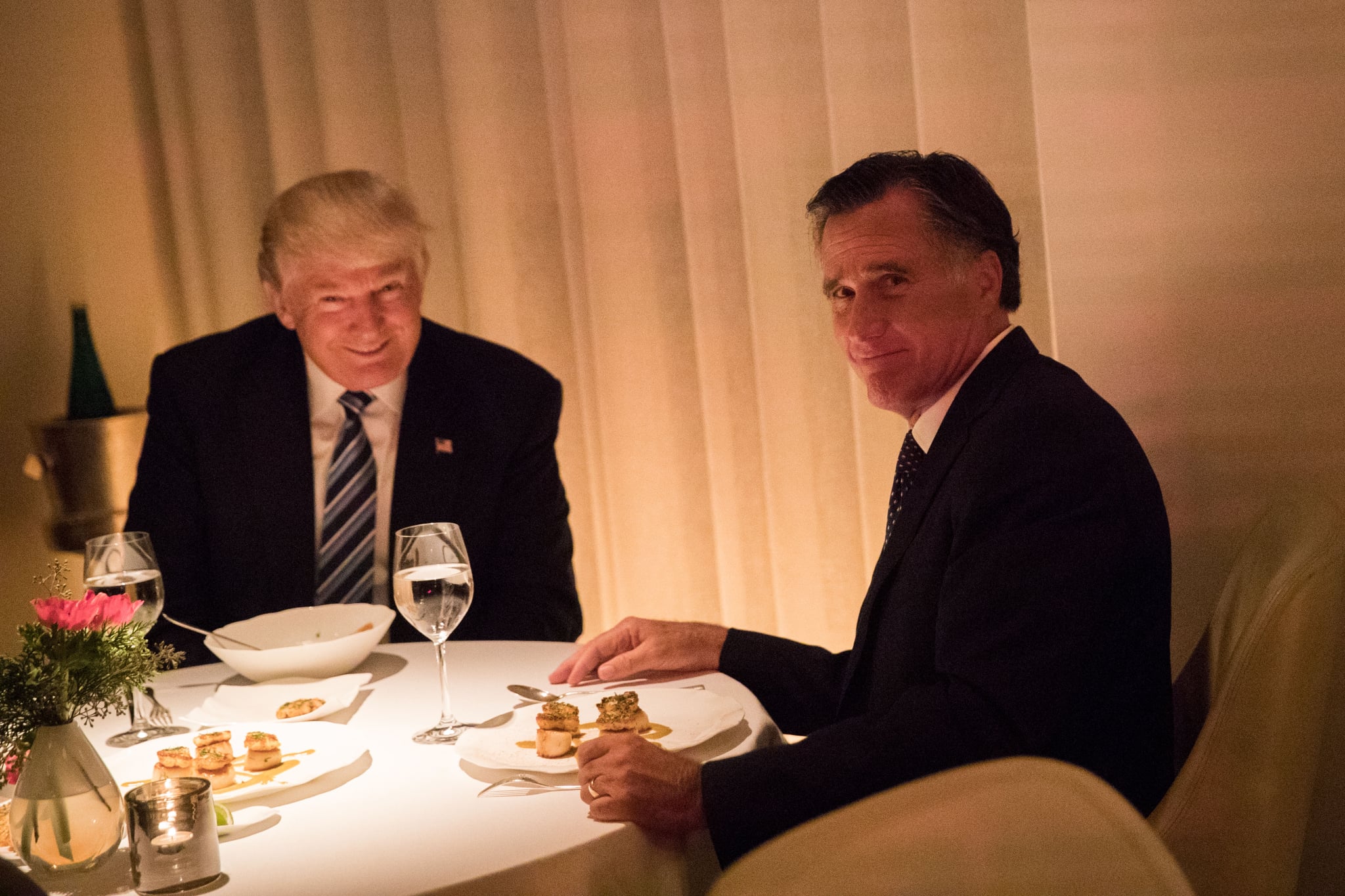 Mitt Romney and Donald Trump Dinner Photo POPSUGAR News