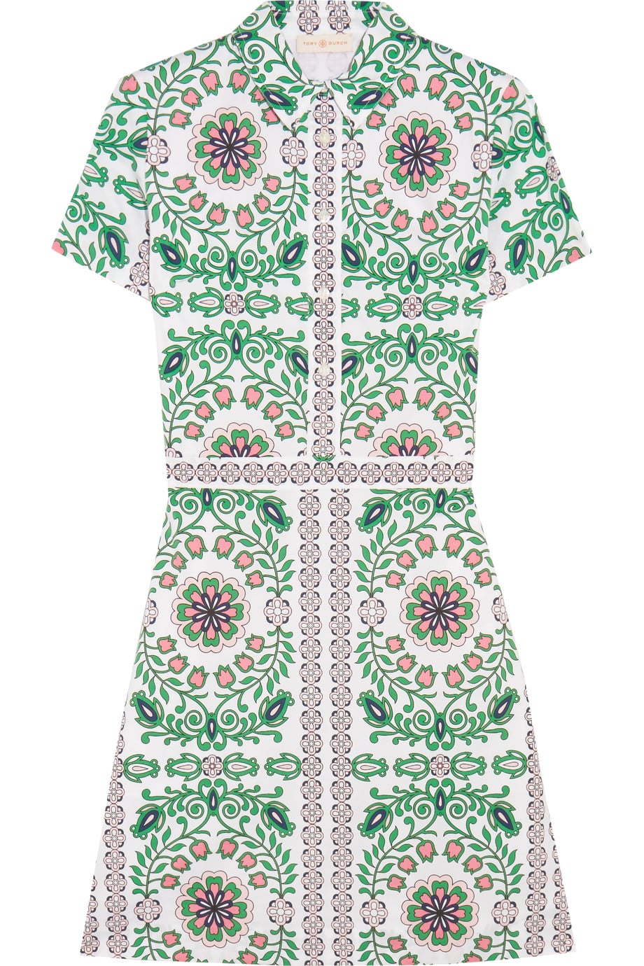 Tory Burch Port Printed Cotton-Blend Mini Dress ($245, originally | This Is  the Kate Middleton Outfit to Wear Based on Your Zodiac Sign | POPSUGAR  Fashion Photo 11