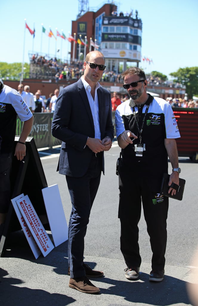 Prince William at the Isle of Man TT June 2018 Pictures