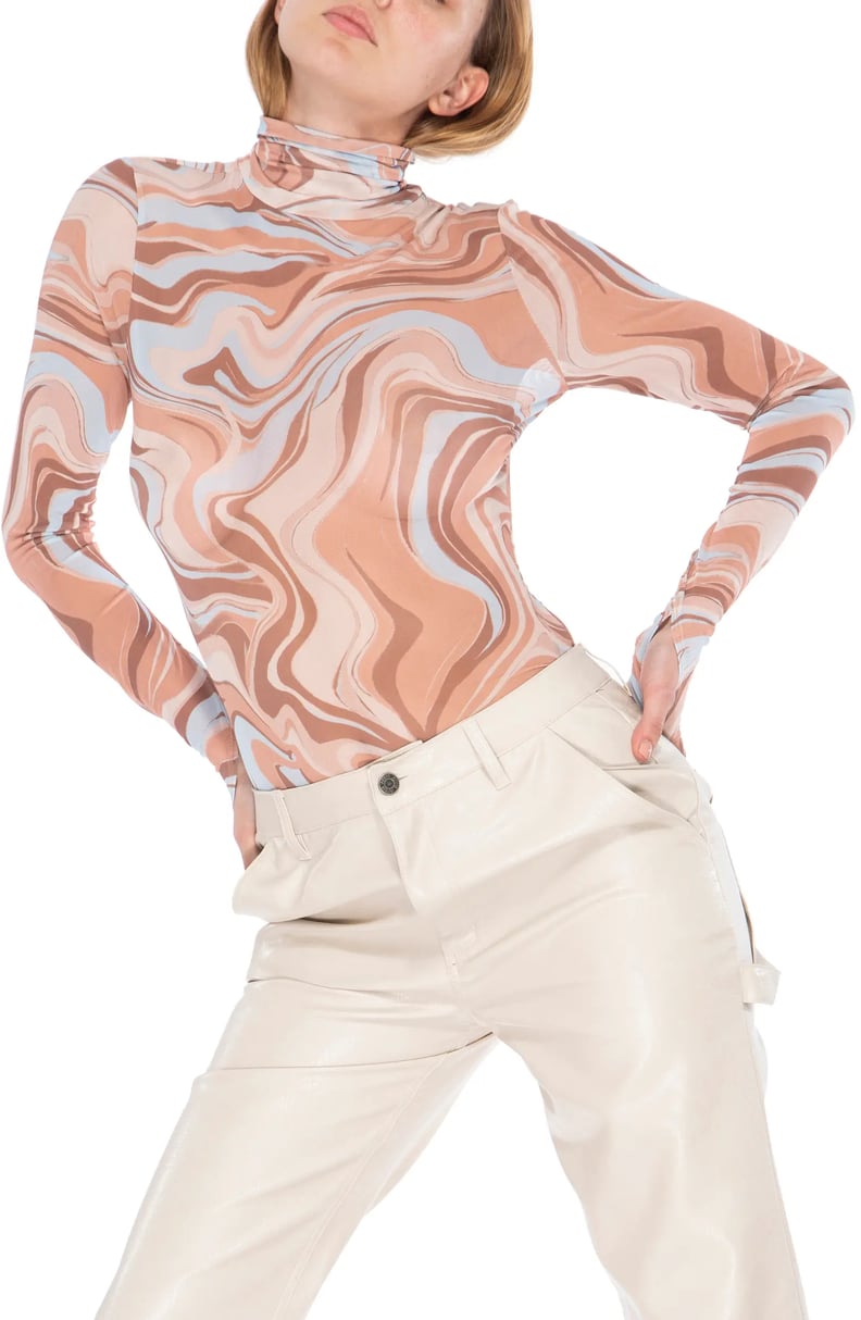 A Bold Pattern: Afrm Zadie Power Mesh Long Sleeve Shirt