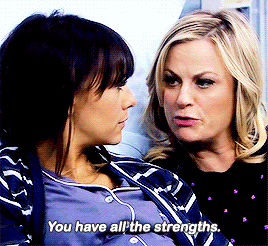 But where Ann and Leslie set an example for female friendship is in their support of one another.
