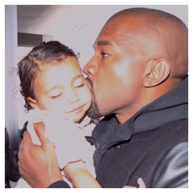 Kim Kardashian gave a sweet shout-out to her husband, Kanye West, writing, "I'm so lucky to be married to a man who is so in love with his daughter, your bond is so irreplaceable! Thank you for being such a good dad! We love and appreciate you so much! We're so blessed to have you!"