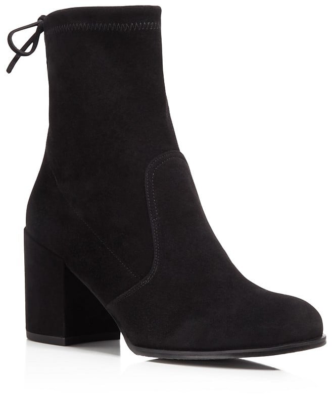 Stuart Weitzman Shorty Suede Block Heel 