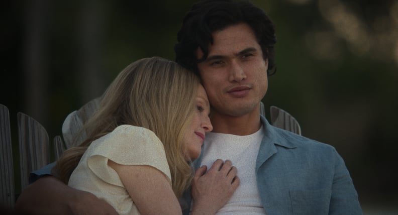 May December, L to R: Julianne Moore as Gracie Atherton-Yoo with Charles Melton as Joe. Cr. Courtesy of Netflix