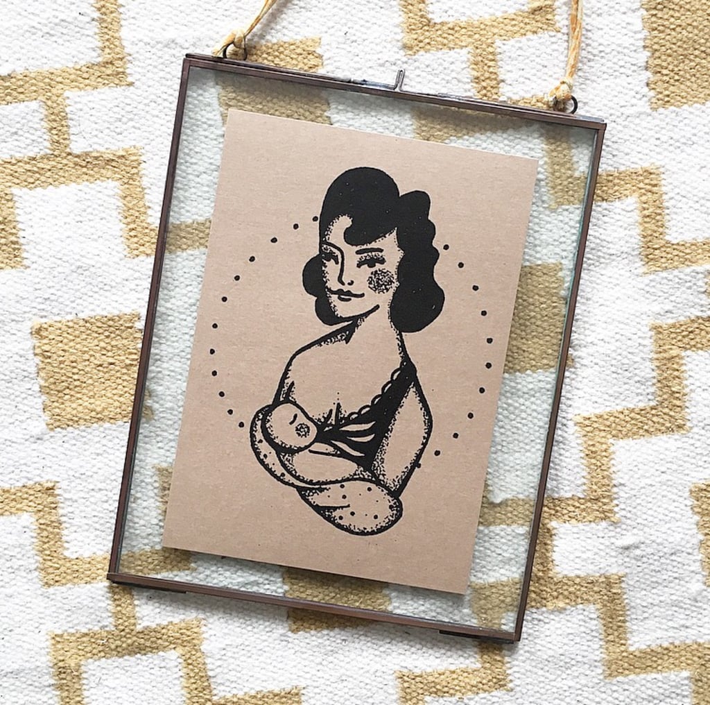 1930s-Style Breastfeeding Pinup Print ($11)