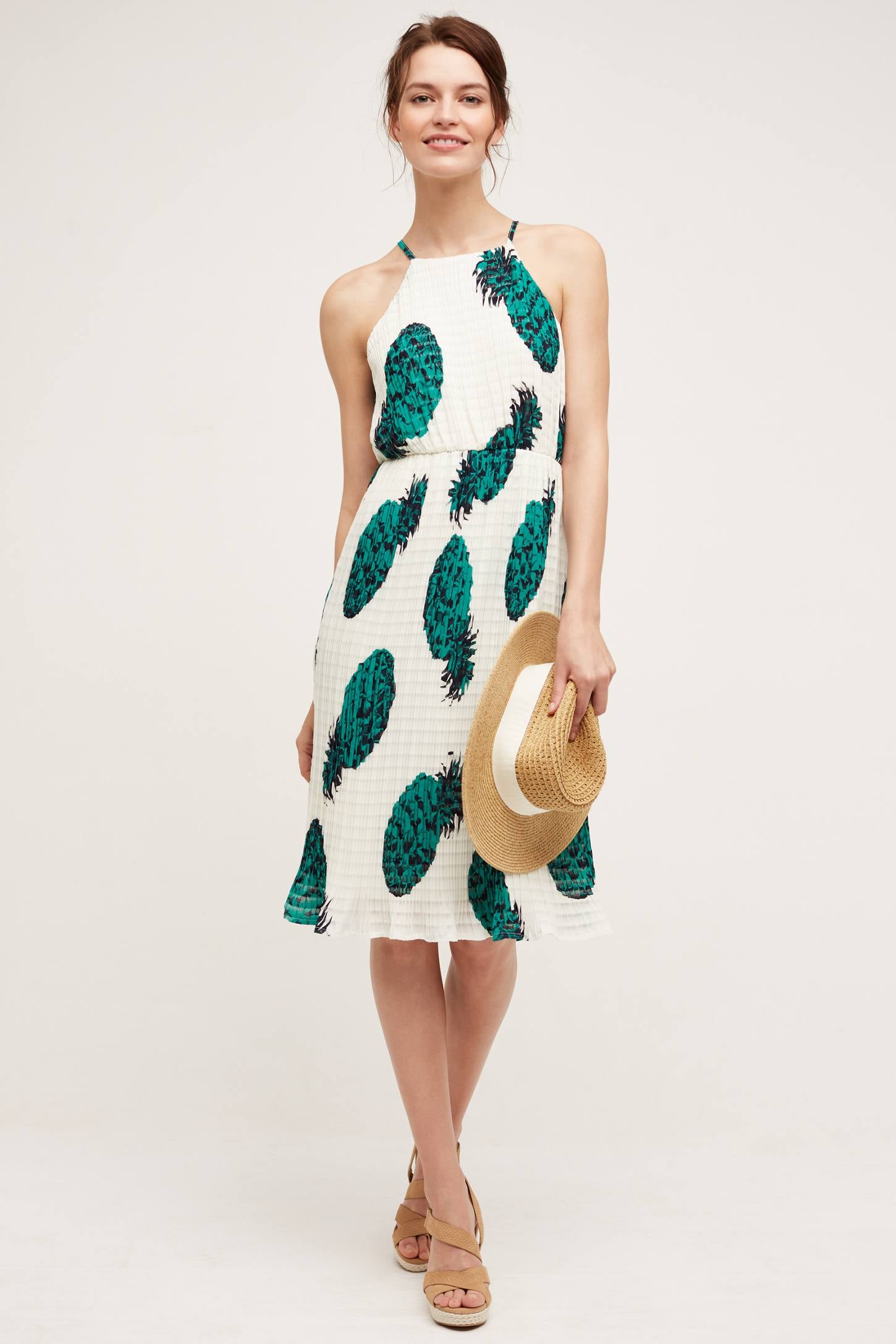 pineapple midi dress