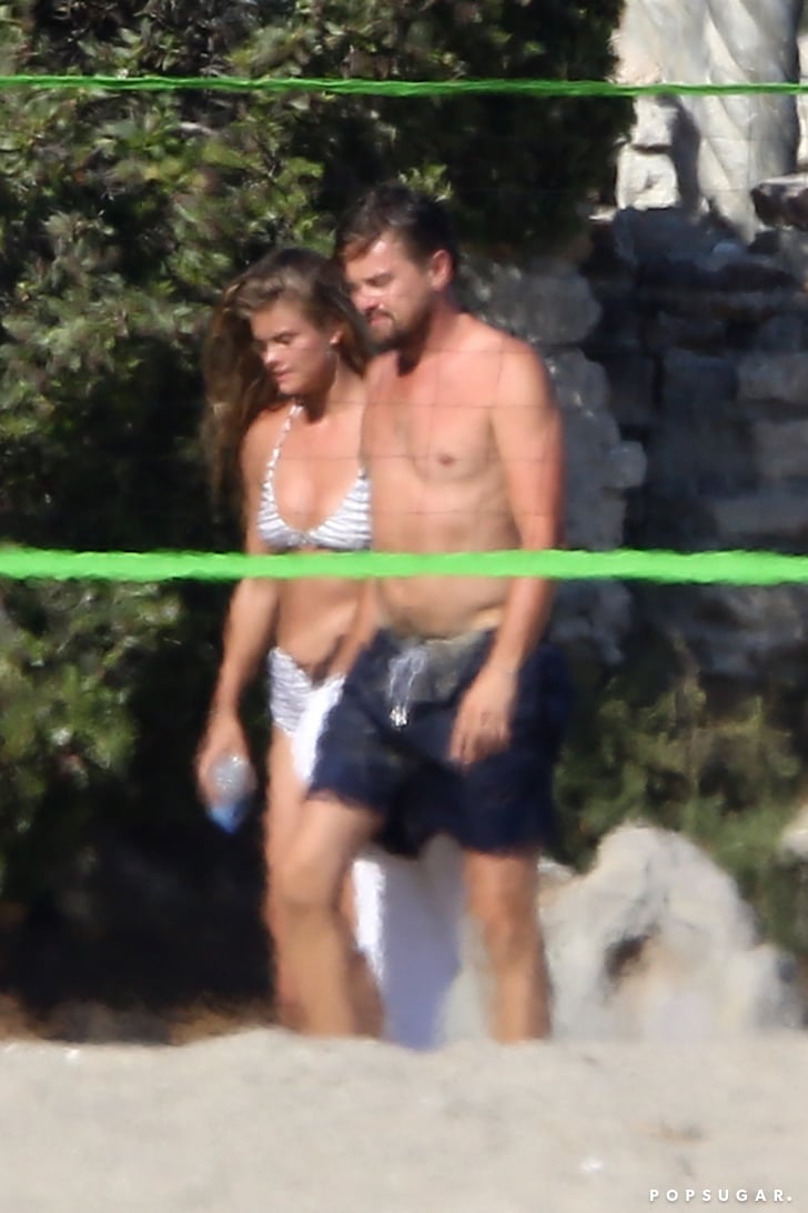 Leonardo Dicaprio And Nina Agdal Kissing On The Beach In La Popsugar Celebrity Photo 12 