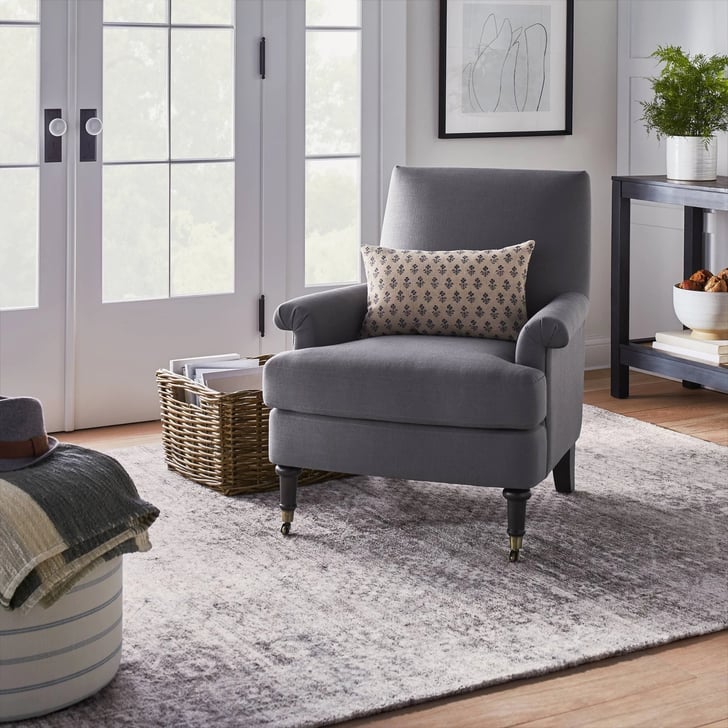 Mercer Rolled Arm Upholstered Arm Chair With Casters Check Out Target