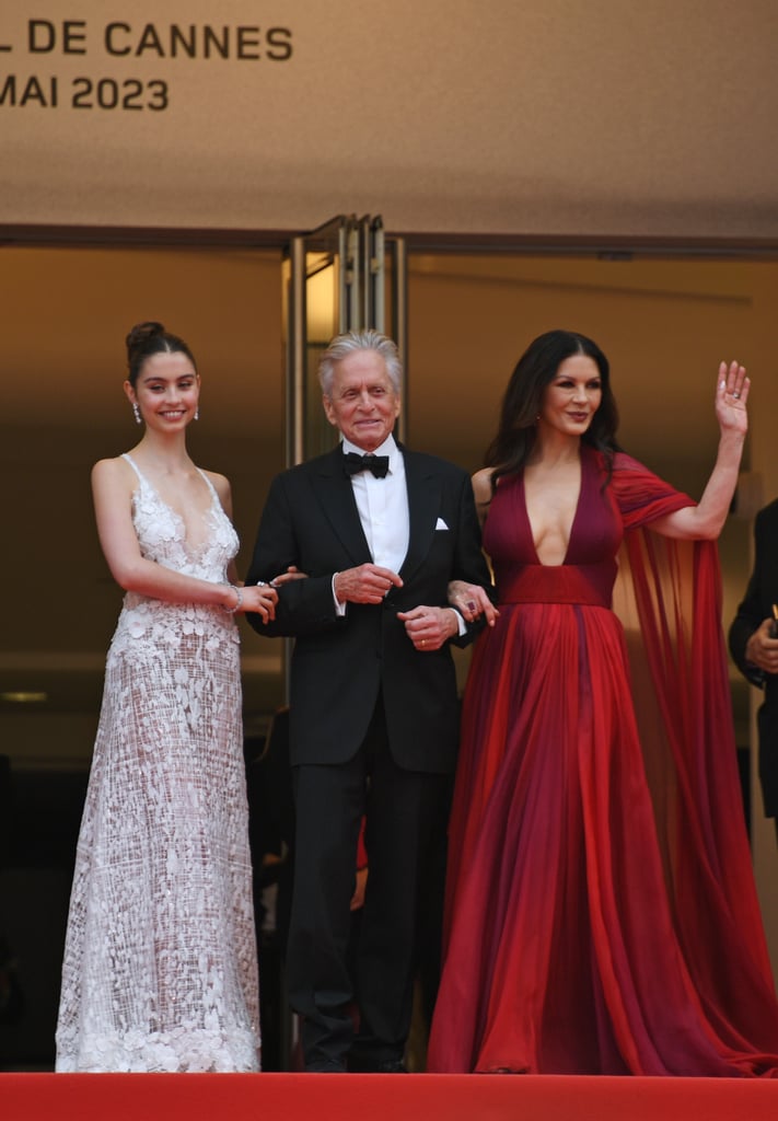 Carys Zeta Douglas, Michael Douglas, and Catherine Zeta-Jones at Cannes Film Festival