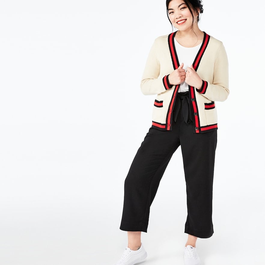 POPSUGAR at Kohl's Collection Varsity Striped Cardigan Sweater