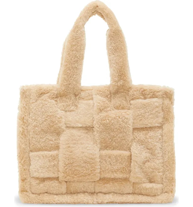 Vince Camuto Orla Faux Shearling Tote