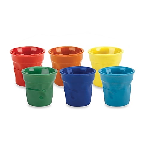 The bright colors of the Bialetti Porcelain Espresso Crinkle Cups ($45) are a morning pick-me-up.
