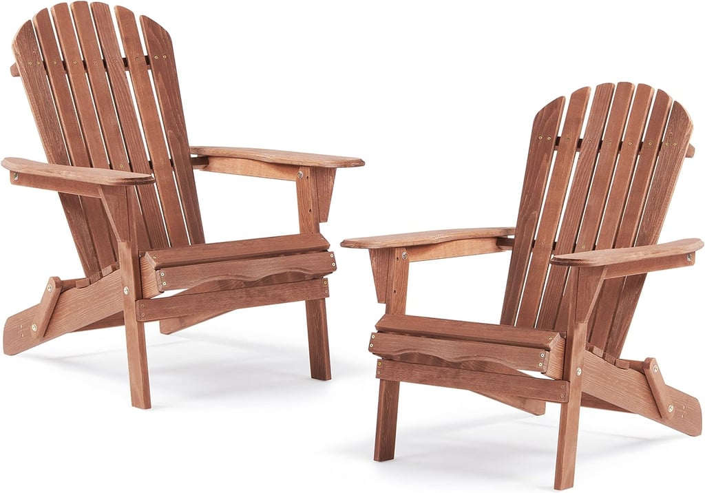 SoliWood Folding Adirondack Chair Set