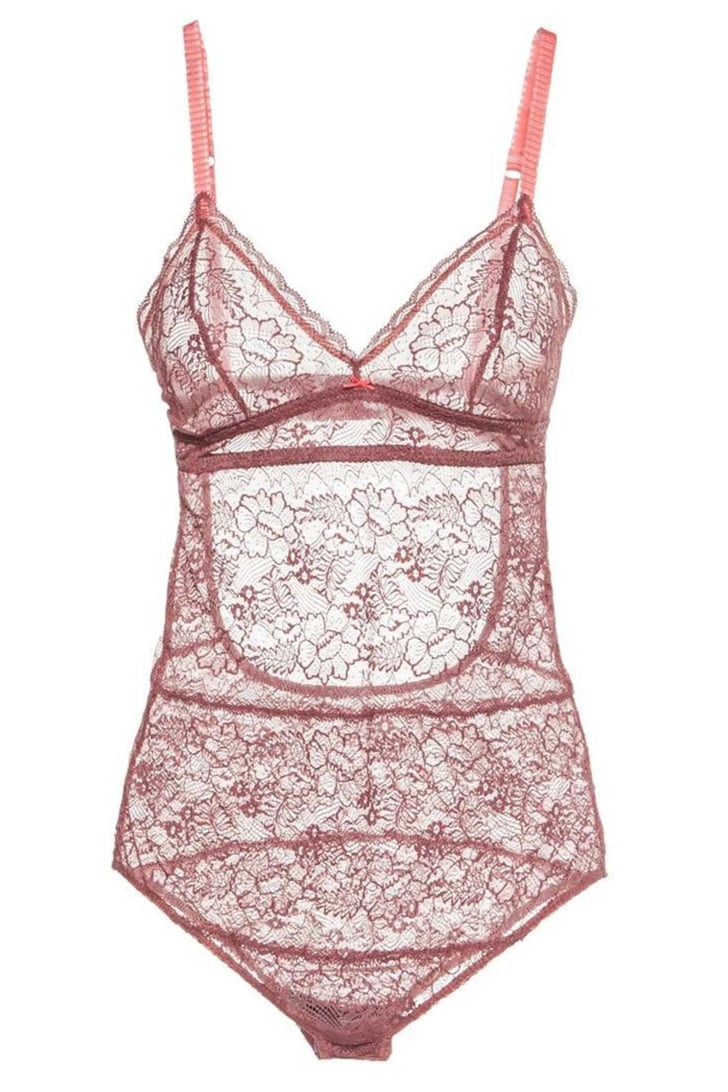 Eberjey Marissa Bodysuit | Emily Ratajkowski Wearing Nina Ricci Plaid