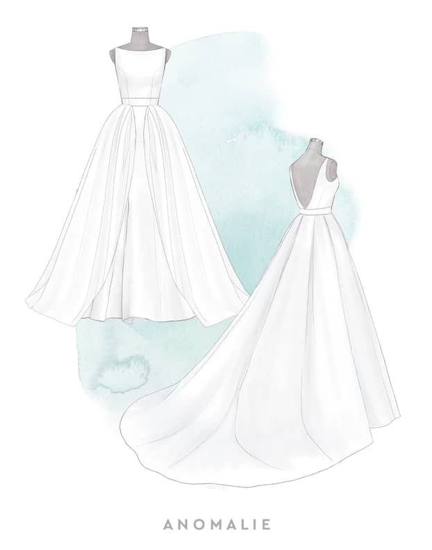 Brides Who Designed Their Own Wedding Dresses on Anomalie