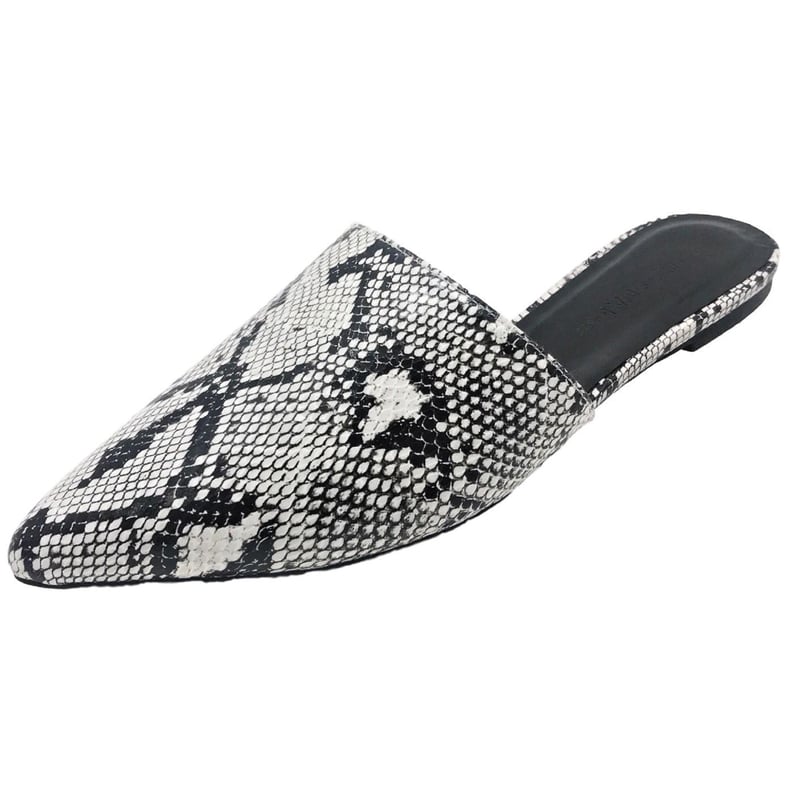 Wild Diva Snake Print Flats