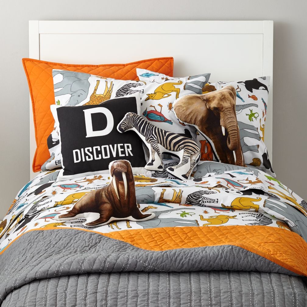 OrangeAccented Bedding Kids' Bedding For Fall POPSUGAR Family Photo 2